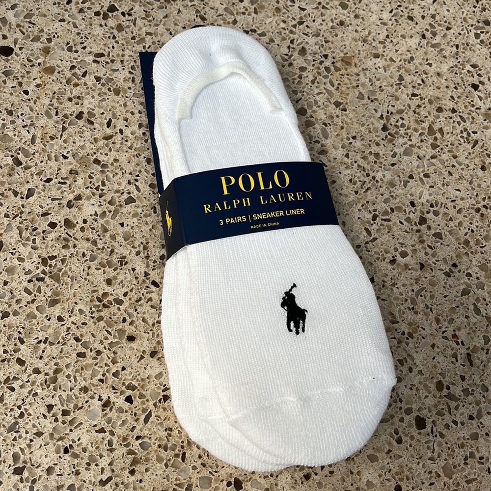 NWT Polo Ralph Lauren 3 pack sneaker liner